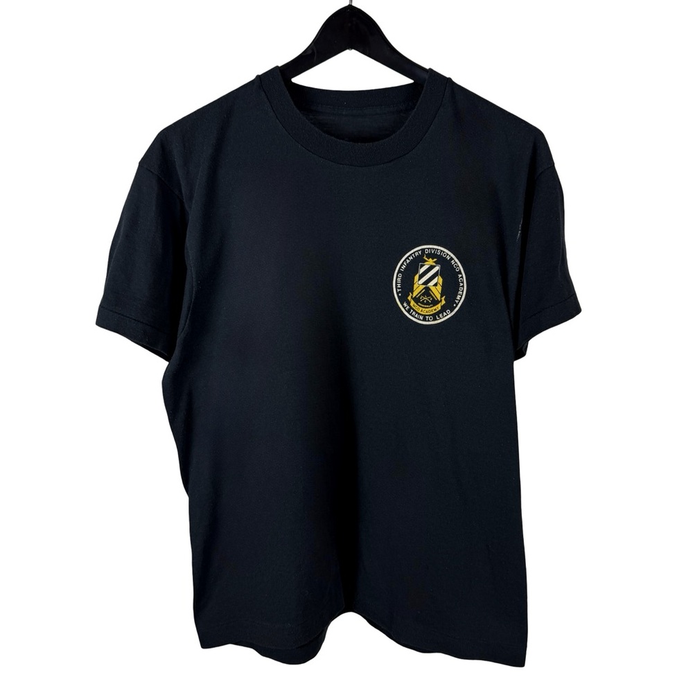 Vintage 1980s Infantry Division NCO Academy Single Stitch Shirt Size L